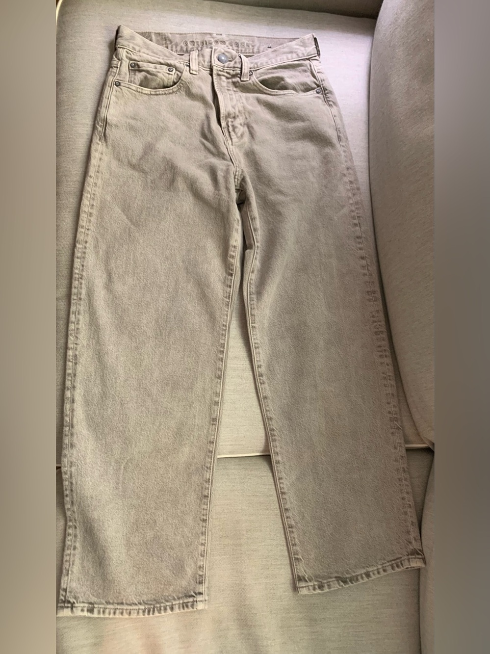 Men's Easyflex Loose fit gray jeans by American Eagle